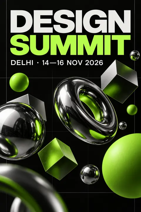Design Summit 2026 poster — Event poster