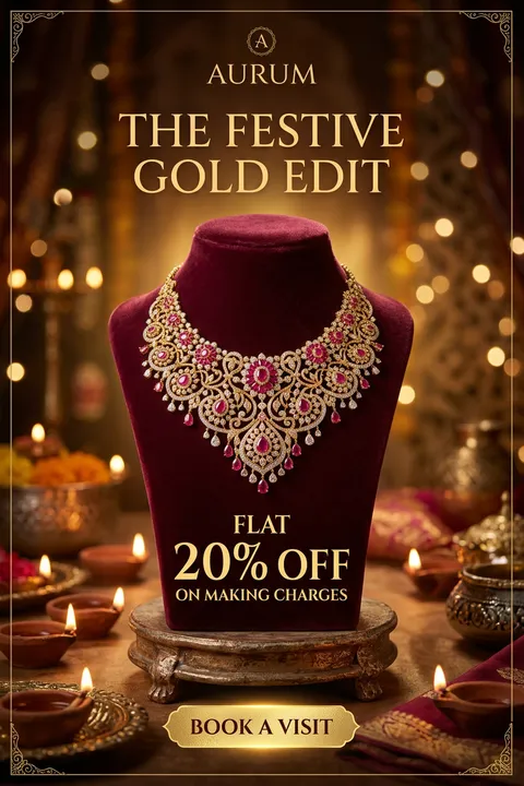 AURUM poster — Festive jewellery sale