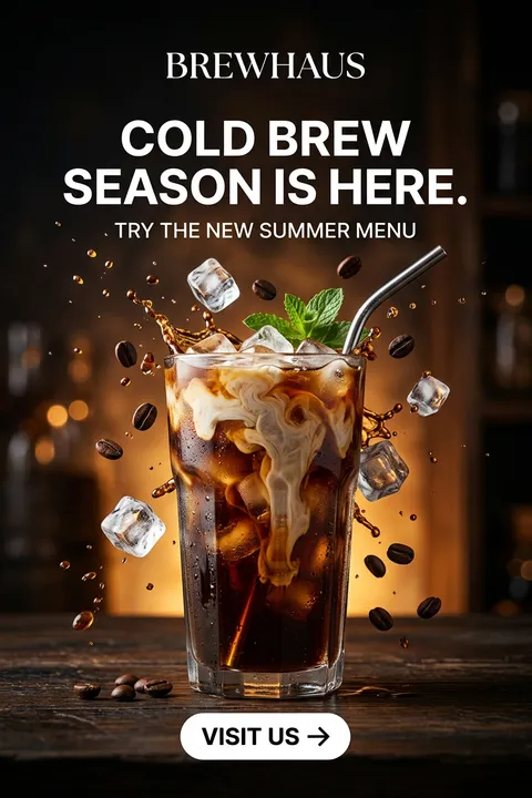 BREWHAUS poster — Café new menu