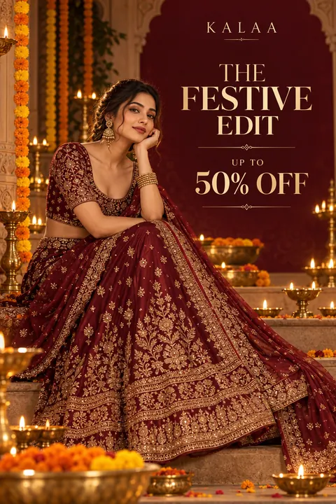 KALAA Festive Edit poster — Fashion sale